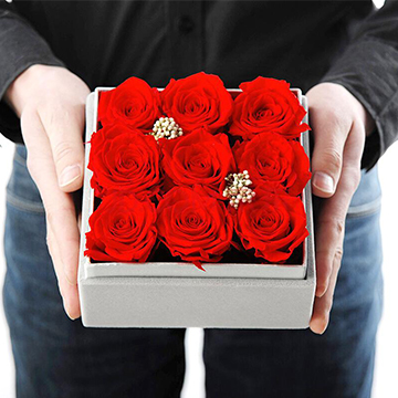 9朵红玫瑰礼盒