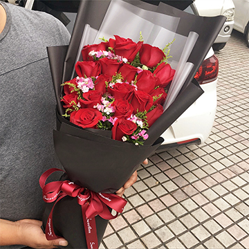 紅玫瑰花束