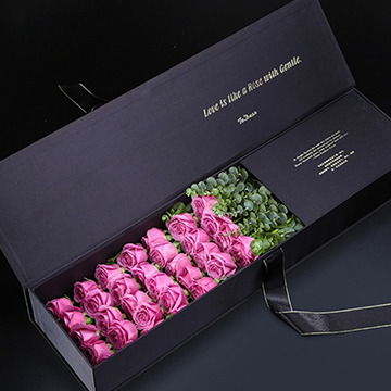 紫玫瑰花盒