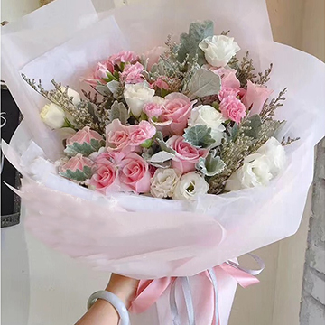 粉玫瑰花