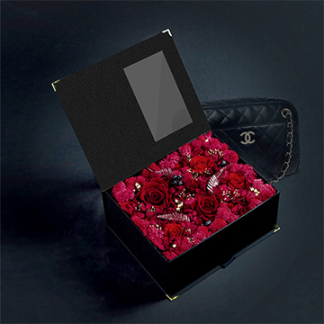 紅玫瑰花盒