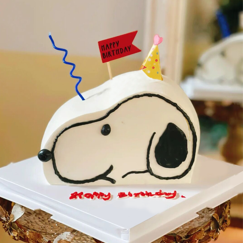 史努比主题儿童鲜奶蛋糕 北京网上订生日蛋糕去哪家好
