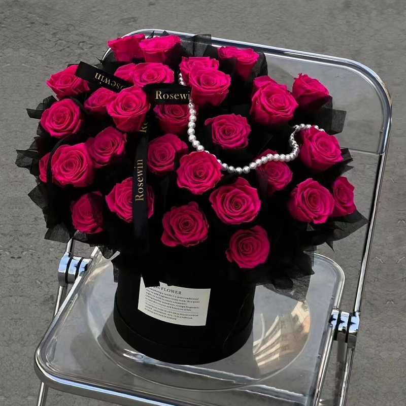 炙热的爱-33朵弗洛伊德玫瑰抱抱桶