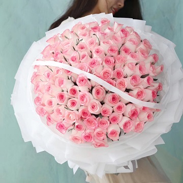 浪漫香气-99朵粉玫瑰