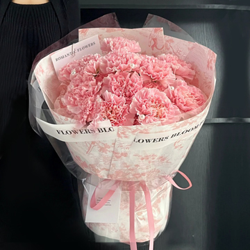 送母亲13朵粉色康乃馨花束